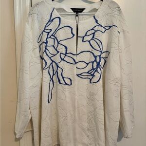 Ming Wang Floral Jacket Cardigan
